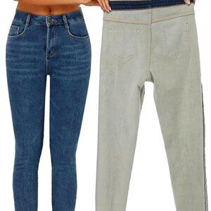 Fleece Lined Jeans Slim Fit Warm